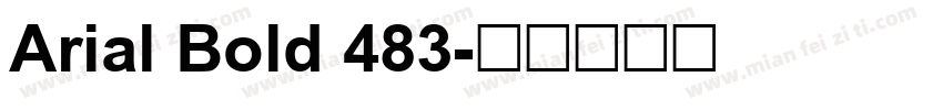 Arial Bold 483字体转换
